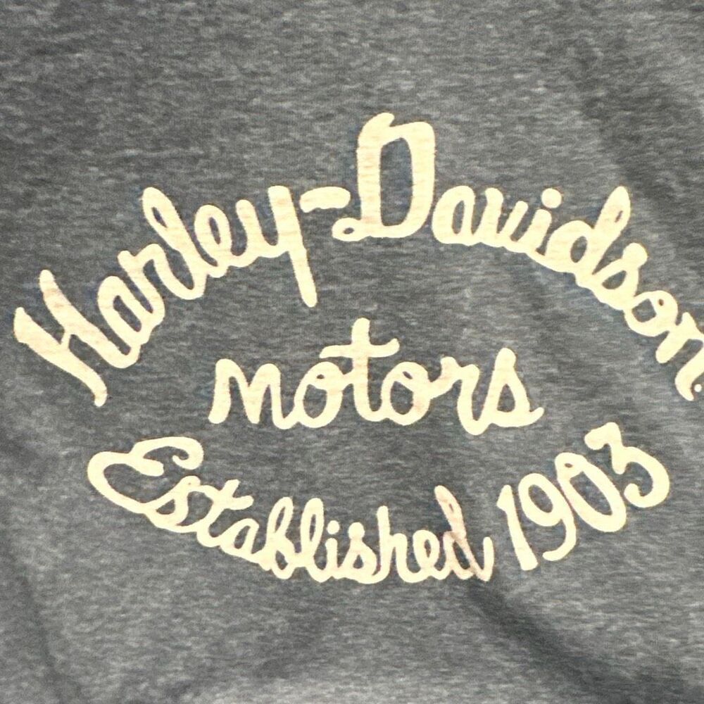 Harley-Davidson,  gray short sleeve Tee Ladies Medium